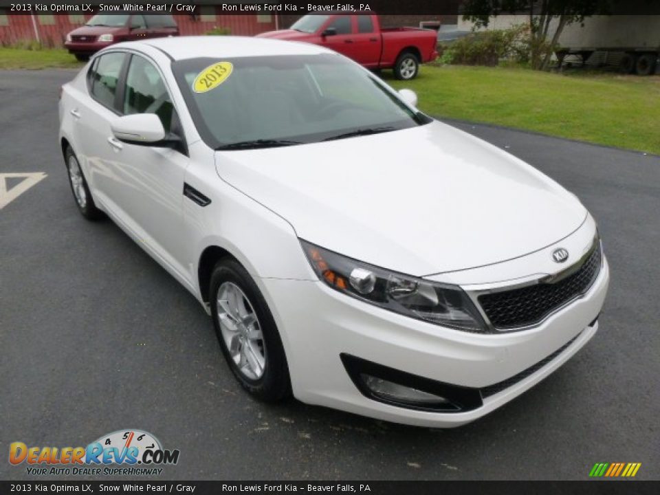 2013 Kia Optima LX Snow White Pearl / Gray Photo #2