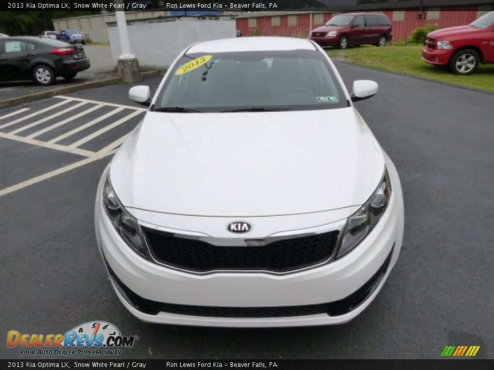 2013 Kia Optima LX Snow White Pearl / Gray Photo #3