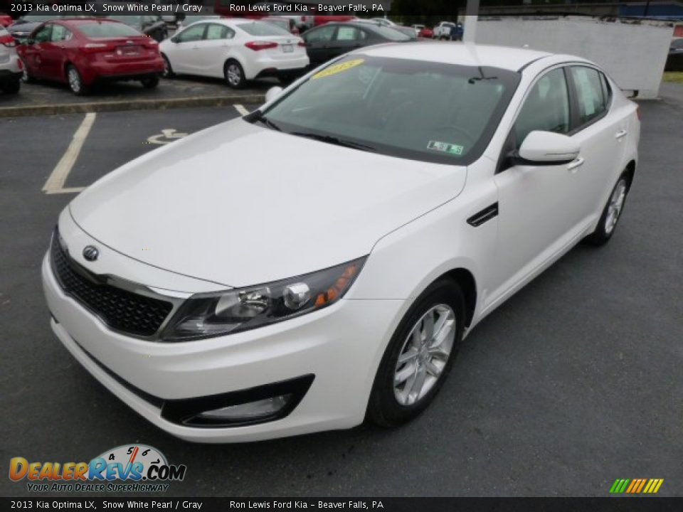 2013 Kia Optima LX Snow White Pearl / Gray Photo #4