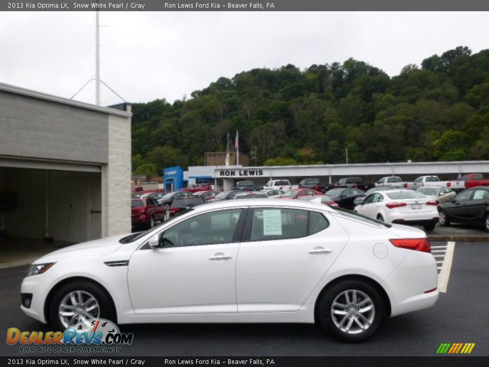 2013 Kia Optima LX Snow White Pearl / Gray Photo #5
