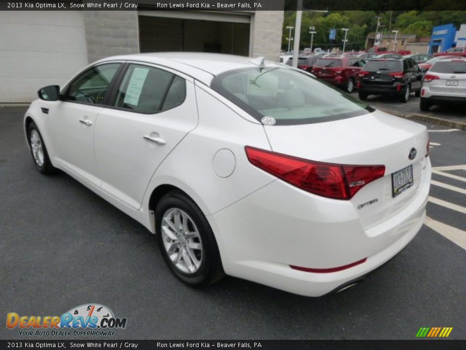 2013 Kia Optima LX Snow White Pearl / Gray Photo #6