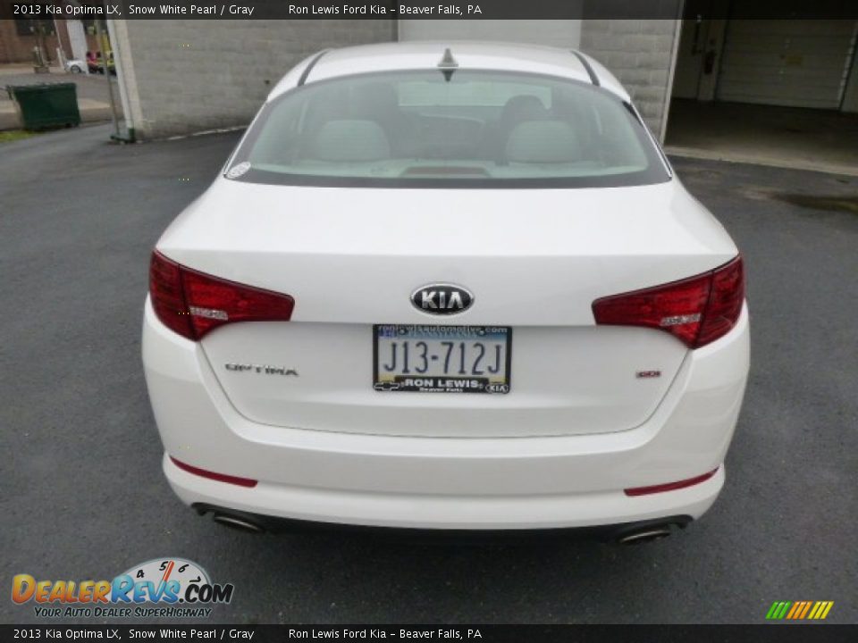 2013 Kia Optima LX Snow White Pearl / Gray Photo #7