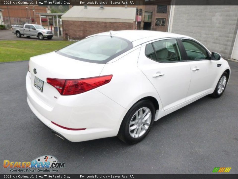 2013 Kia Optima LX Snow White Pearl / Gray Photo #8