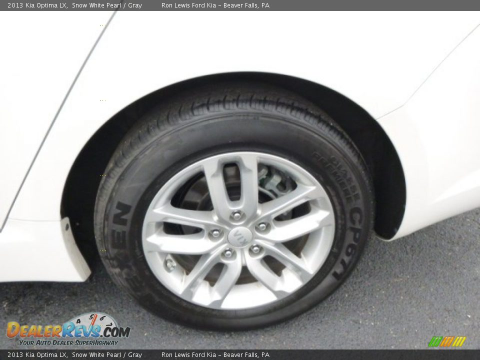 2013 Kia Optima LX Snow White Pearl / Gray Photo #9