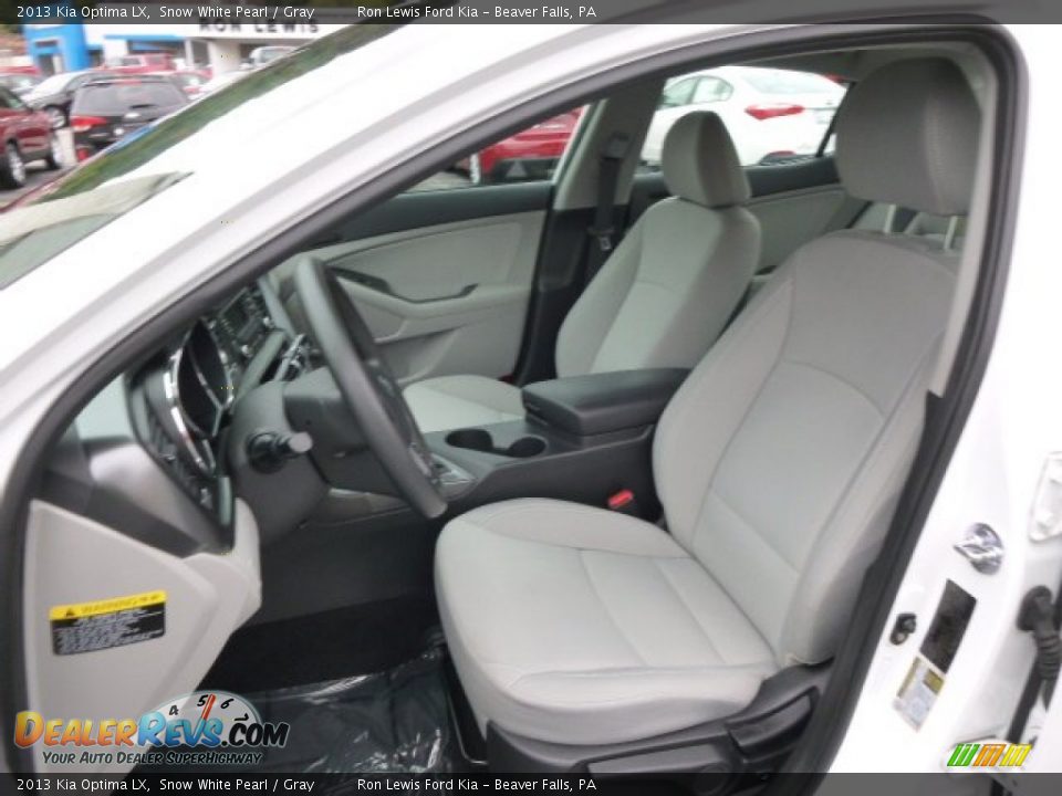 2013 Kia Optima LX Snow White Pearl / Gray Photo #10