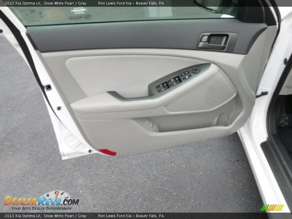2013 Kia Optima LX Snow White Pearl / Gray Photo #11