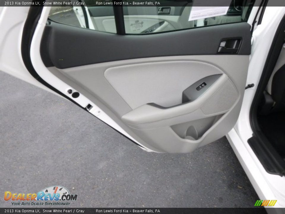 2013 Kia Optima LX Snow White Pearl / Gray Photo #13