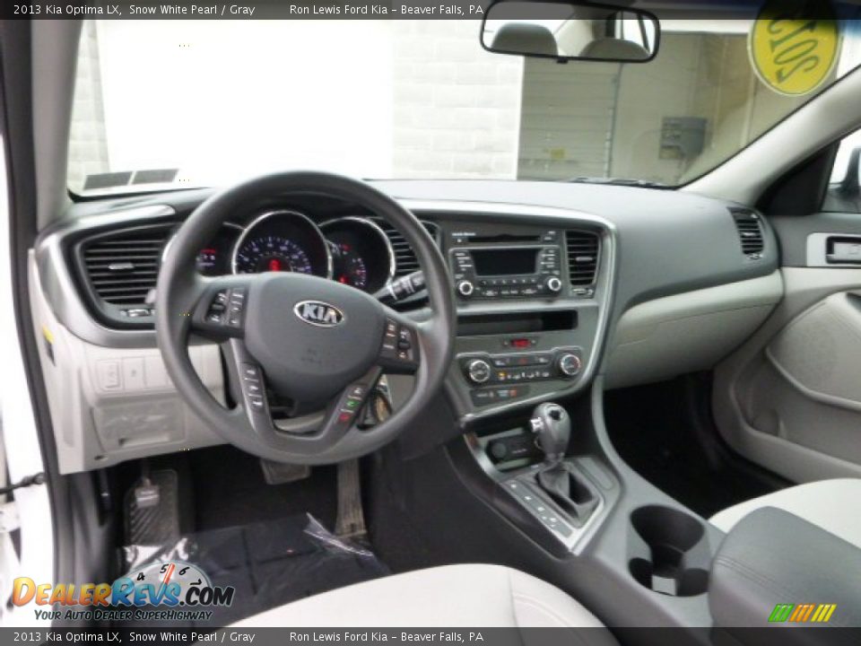2013 Kia Optima LX Snow White Pearl / Gray Photo #14