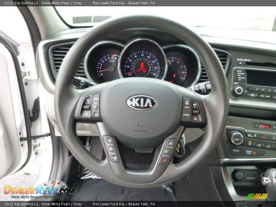 2013 Kia Optima LX Snow White Pearl / Gray Photo #18