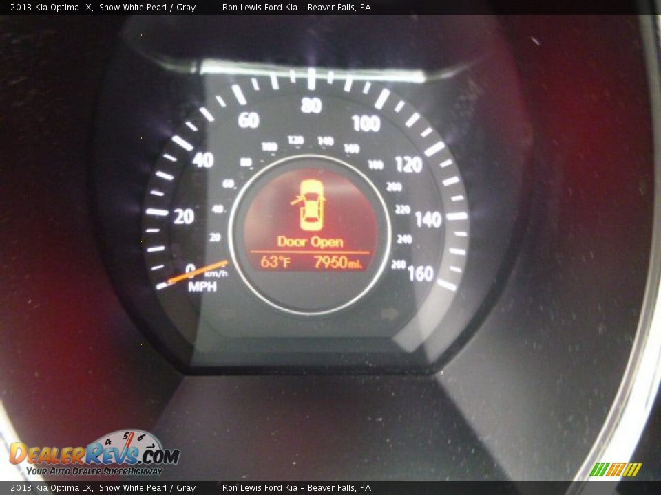 2013 Kia Optima LX Snow White Pearl / Gray Photo #19