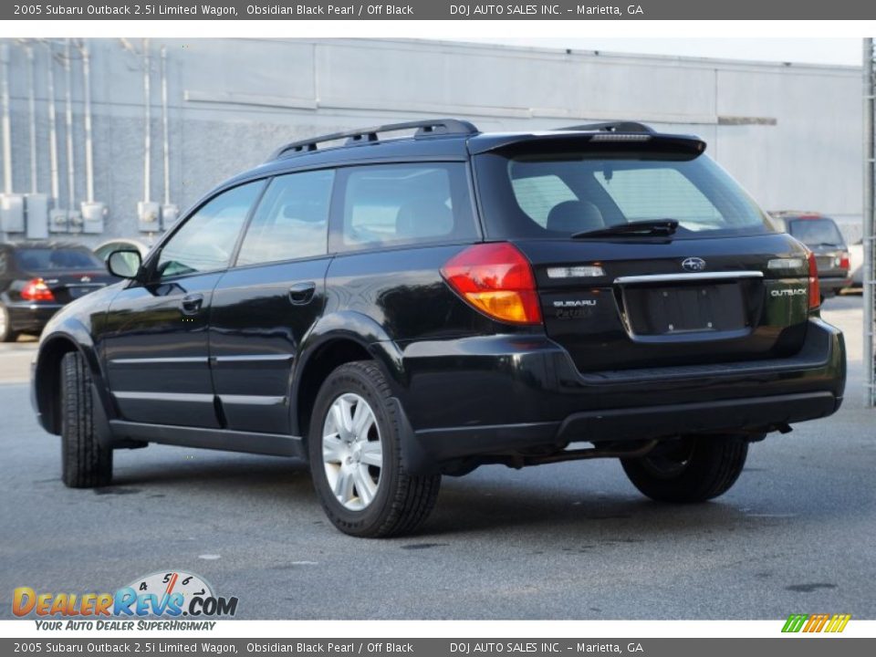 2005 Subaru Outback 2.5i Limited Wagon Obsidian Black Pearl / Off Black Photo #20