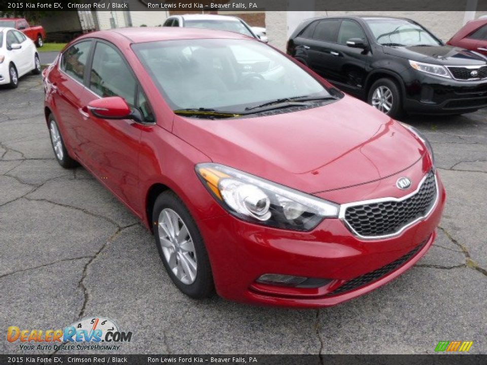 2015 Kia Forte EX Crimson Red / Black Photo #2