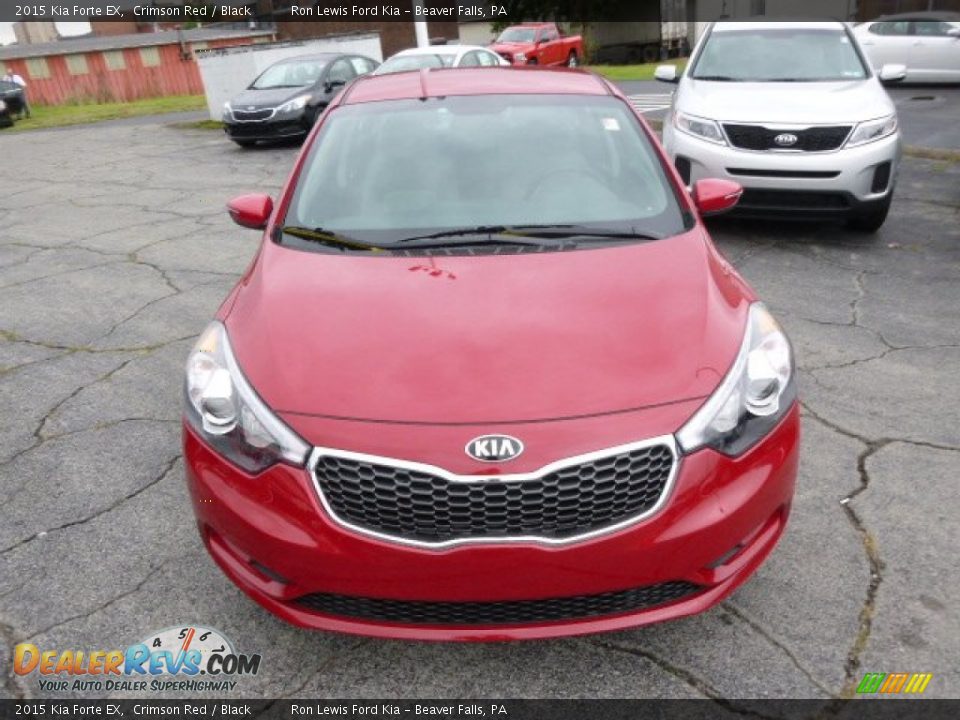 2015 Kia Forte EX Crimson Red / Black Photo #3