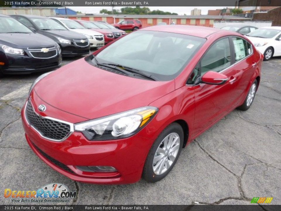 2015 Kia Forte EX Crimson Red / Black Photo #4