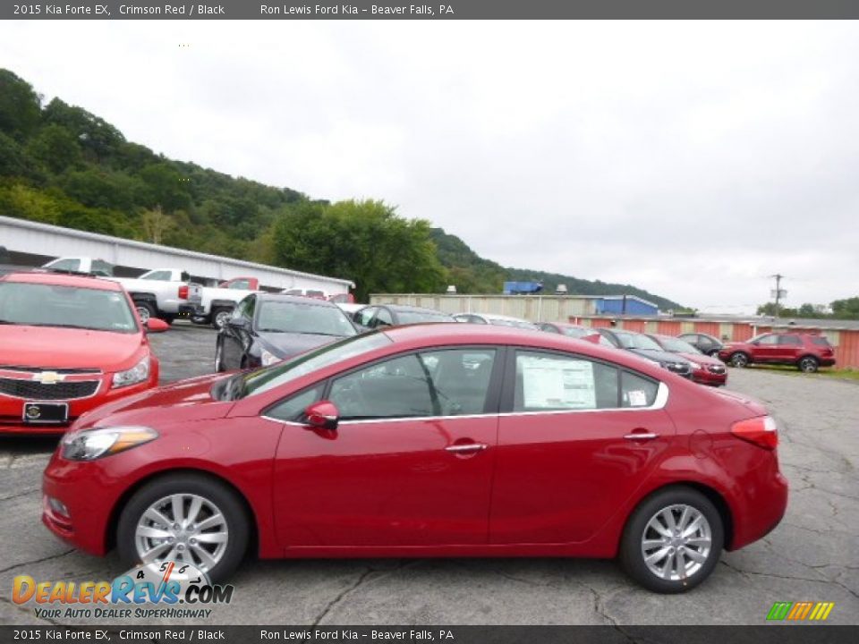 2015 Kia Forte EX Crimson Red / Black Photo #5