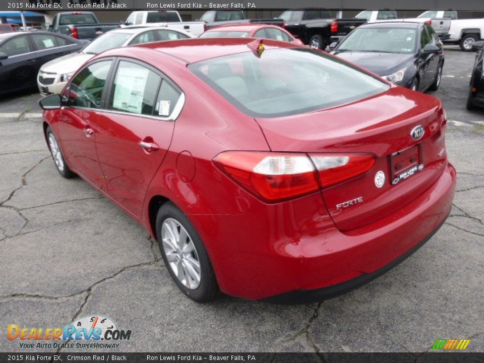 2015 Kia Forte EX Crimson Red / Black Photo #6