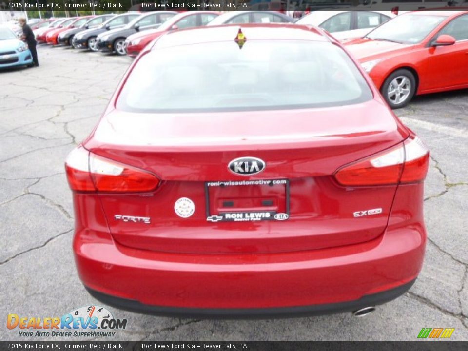2015 Kia Forte EX Crimson Red / Black Photo #7