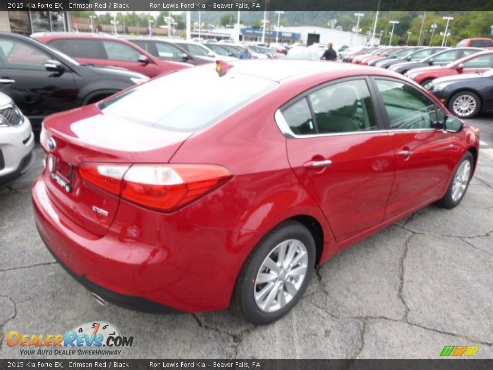 2015 Kia Forte EX Crimson Red / Black Photo #8