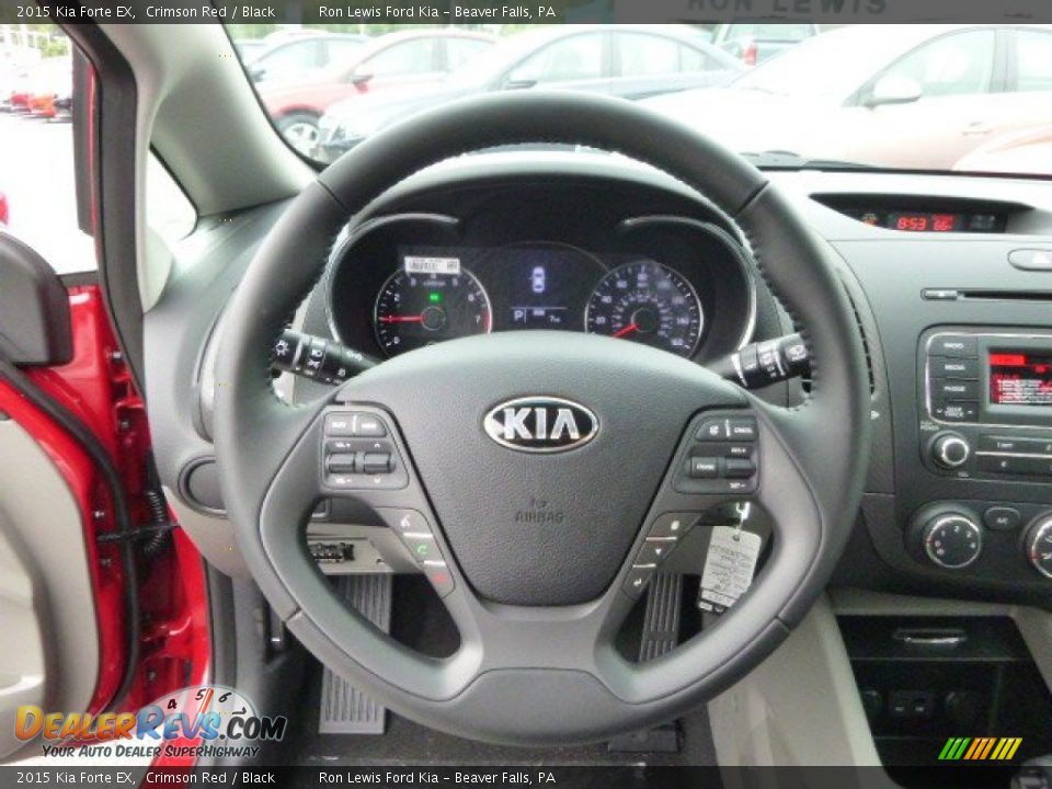 2015 Kia Forte EX Crimson Red / Black Photo #19