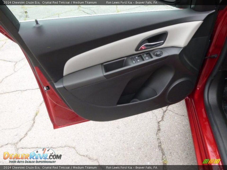 2014 Chevrolet Cruze Eco Crystal Red Tintcoat / Medium Titanium Photo #11