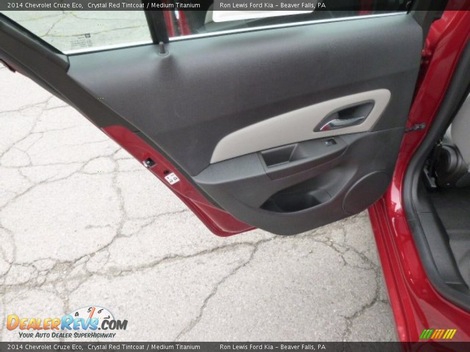 2014 Chevrolet Cruze Eco Crystal Red Tintcoat / Medium Titanium Photo #13
