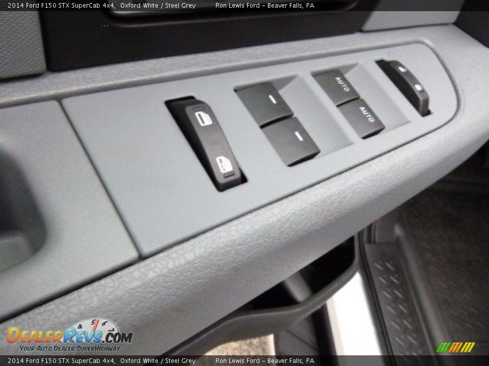 2014 Ford F150 STX SuperCab 4x4 Oxford White / Steel Grey Photo #15
