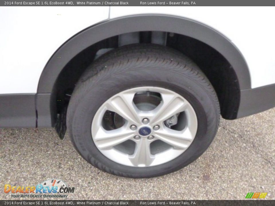 2014 Ford Escape SE 1.6L EcoBoost 4WD White Platinum / Charcoal Black Photo #9