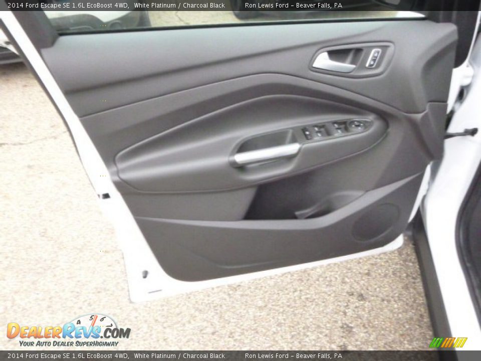 2014 Ford Escape SE 1.6L EcoBoost 4WD White Platinum / Charcoal Black Photo #11