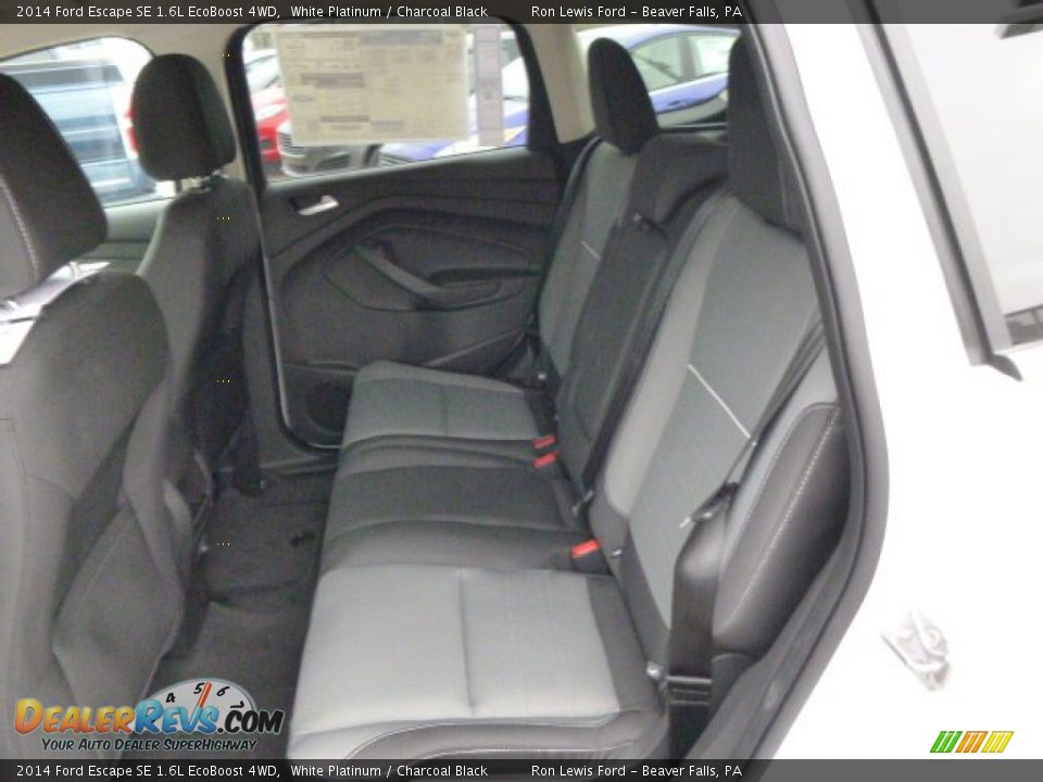 2014 Ford Escape SE 1.6L EcoBoost 4WD White Platinum / Charcoal Black Photo #12