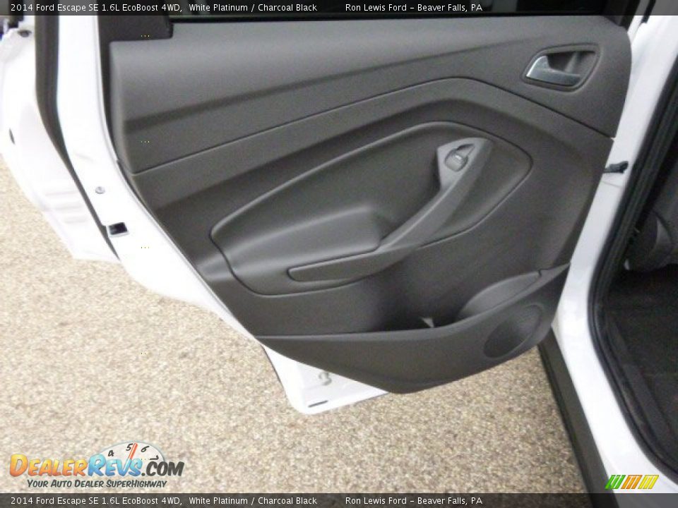 2014 Ford Escape SE 1.6L EcoBoost 4WD White Platinum / Charcoal Black Photo #13