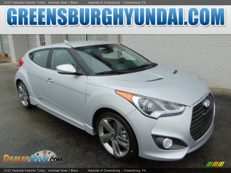 2015 Hyundai Veloster Turbo Ironman Silver / Black Photo #1