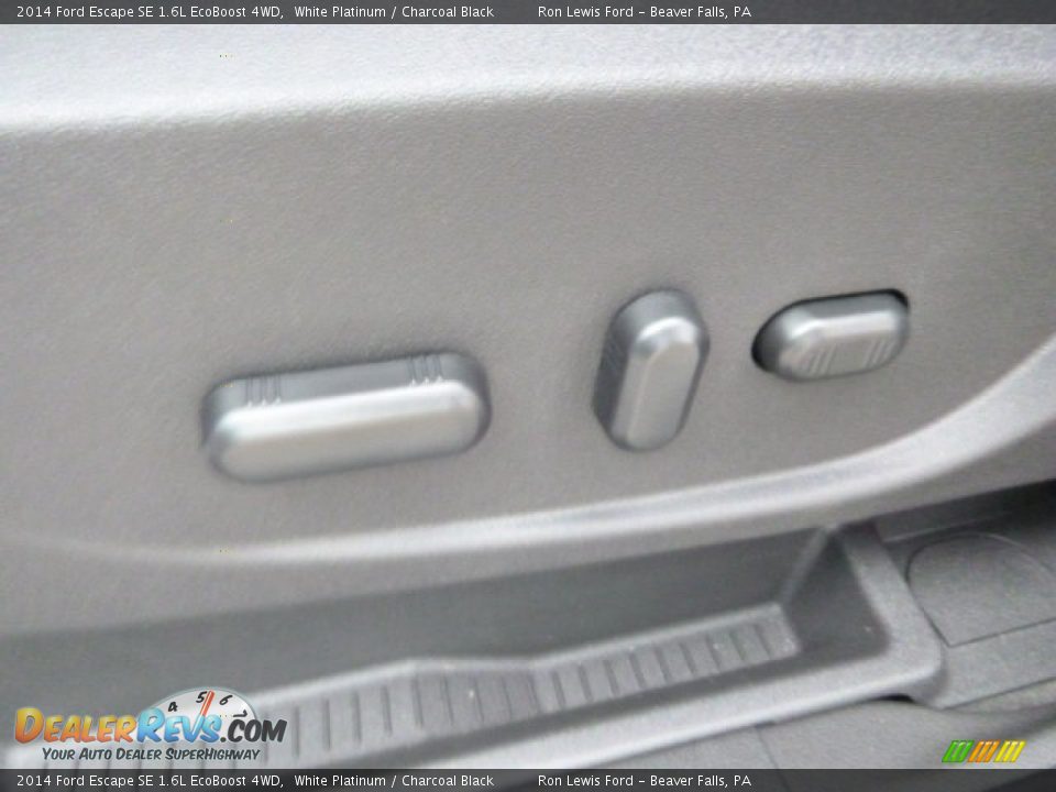 2014 Ford Escape SE 1.6L EcoBoost 4WD White Platinum / Charcoal Black Photo #15