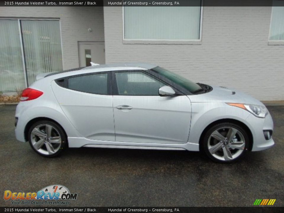 2015 Hyundai Veloster Turbo Ironman Silver / Black Photo #2