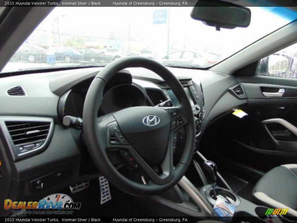 2015 Hyundai Veloster Turbo Ironman Silver / Black Photo #8