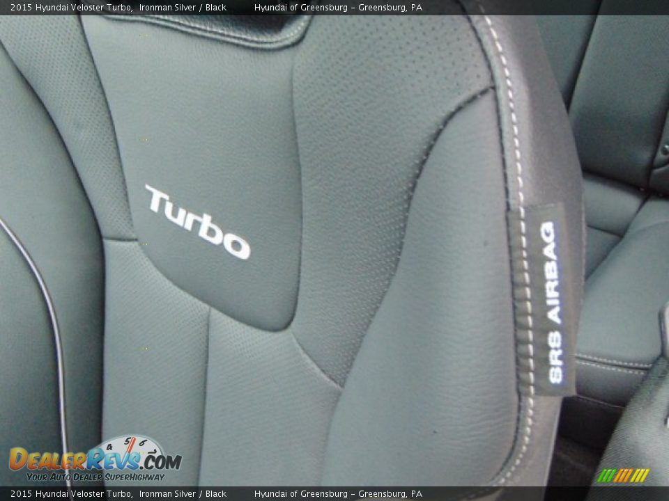 2015 Hyundai Veloster Turbo Ironman Silver / Black Photo #11