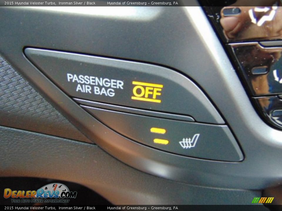 2015 Hyundai Veloster Turbo Ironman Silver / Black Photo #15