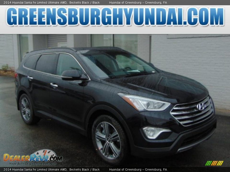 2014 Hyundai Santa Fe Limited Ultimate AWD Becketts Black / Black Photo #1
