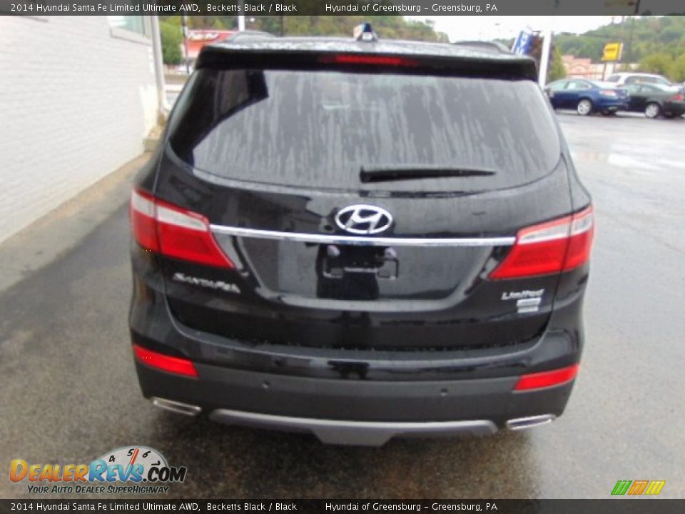 2014 Hyundai Santa Fe Limited Ultimate AWD Becketts Black / Black Photo #6