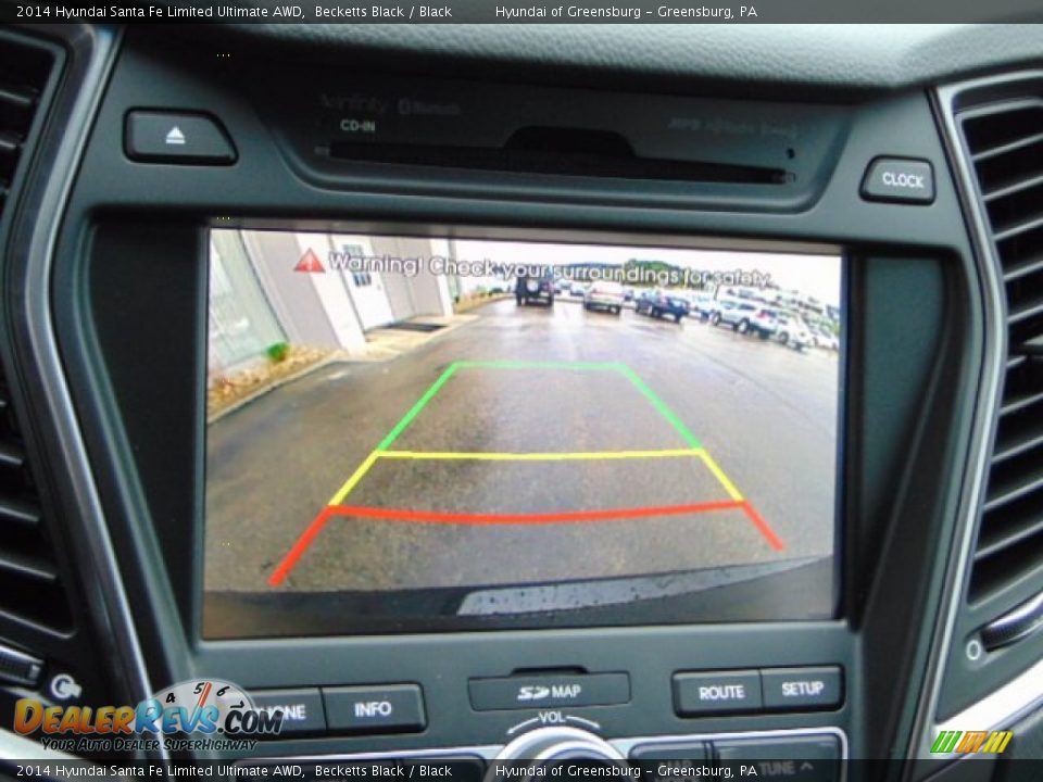 2014 Hyundai Santa Fe Limited Ultimate AWD Becketts Black / Black Photo #16