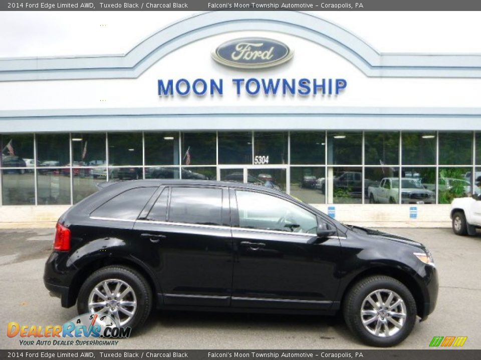 2014 Ford Edge Limited AWD Tuxedo Black / Charcoal Black Photo #1