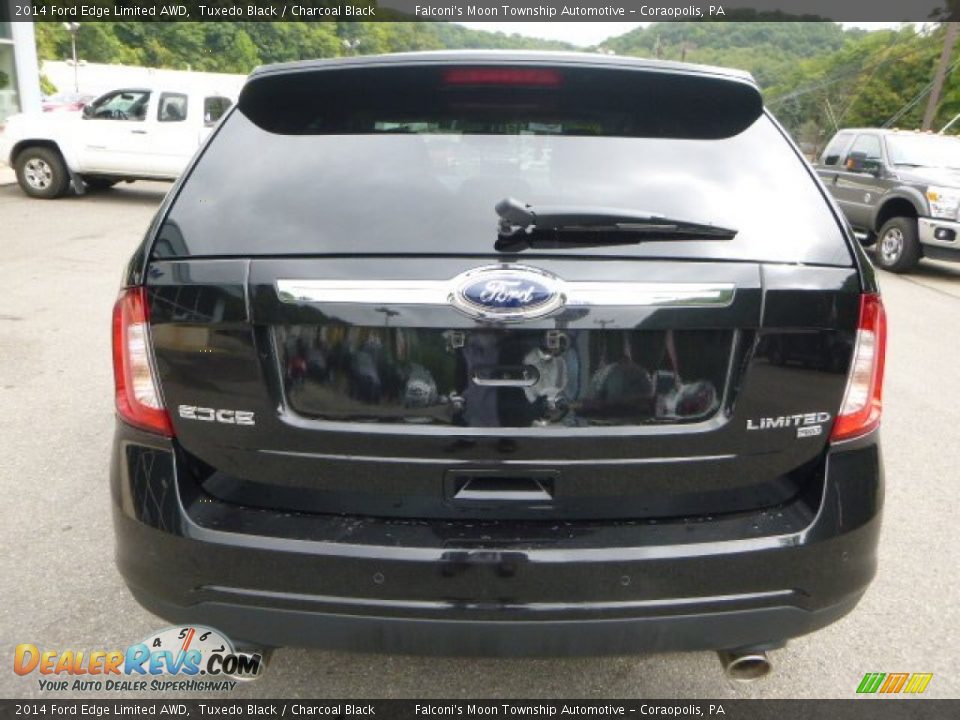2014 Ford Edge Limited AWD Tuxedo Black / Charcoal Black Photo #3