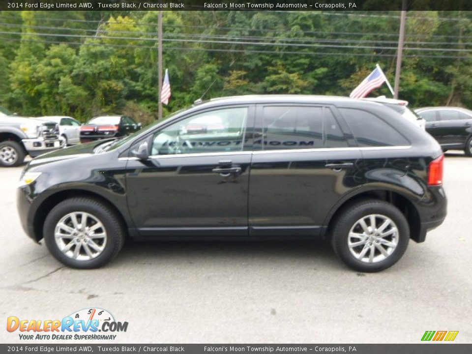 2014 Ford Edge Limited AWD Tuxedo Black / Charcoal Black Photo #5