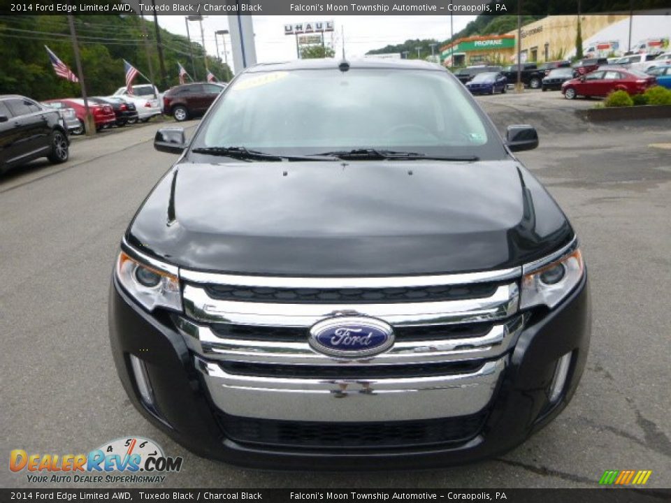 2014 Ford Edge Limited AWD Tuxedo Black / Charcoal Black Photo #7