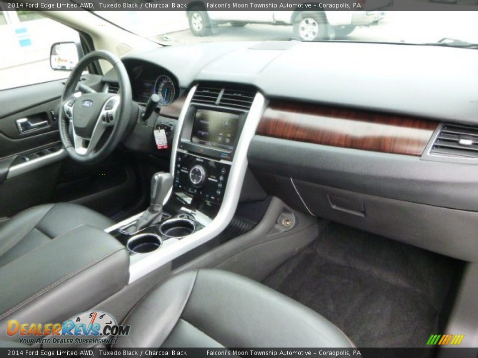 2014 Ford Edge Limited AWD Tuxedo Black / Charcoal Black Photo #11