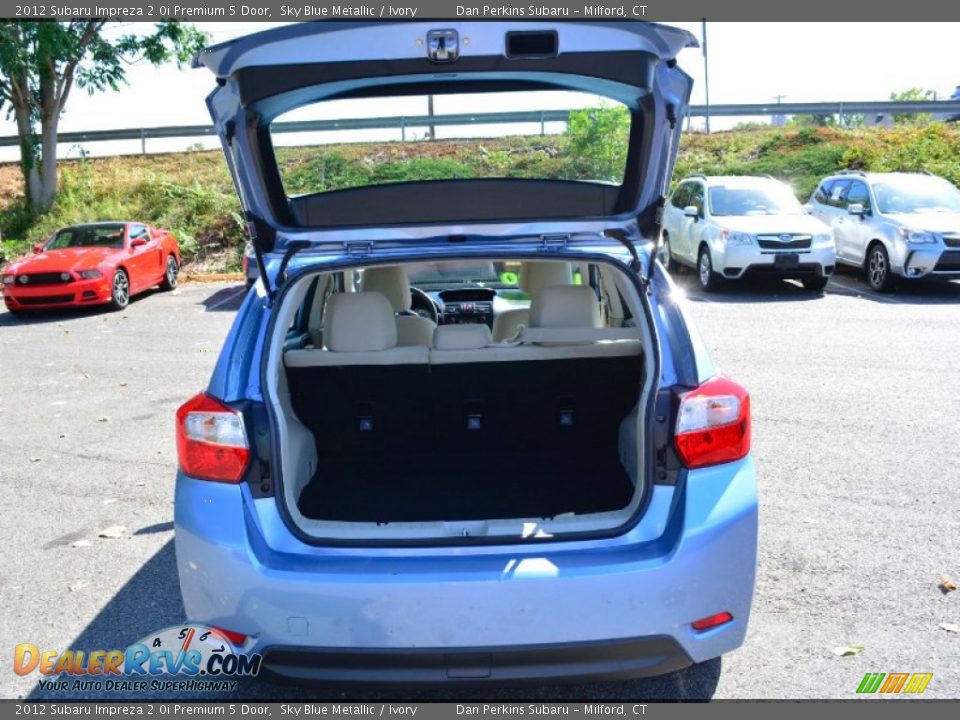 2012 Subaru Impreza 2.0i Premium 5 Door Sky Blue Metallic / Ivory Photo #8
