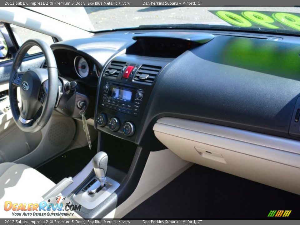 2012 Subaru Impreza 2.0i Premium 5 Door Sky Blue Metallic / Ivory Photo #9