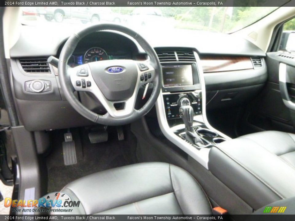 2014 Ford Edge Limited AWD Tuxedo Black / Charcoal Black Photo #17