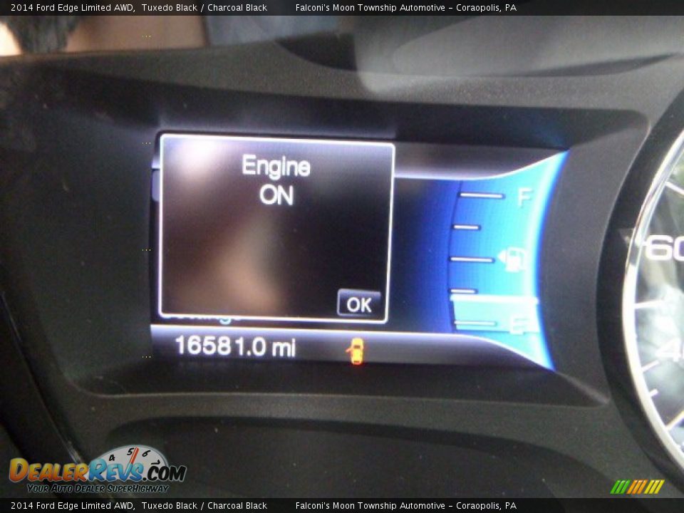 2014 Ford Edge Limited AWD Tuxedo Black / Charcoal Black Photo #24