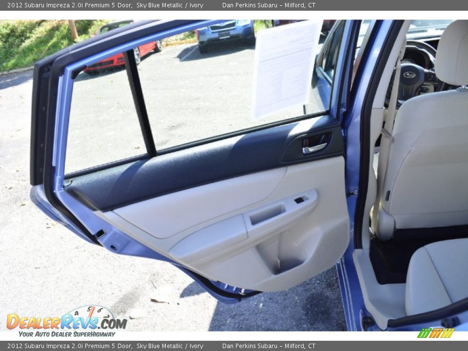 2012 Subaru Impreza 2.0i Premium 5 Door Sky Blue Metallic / Ivory Photo #18