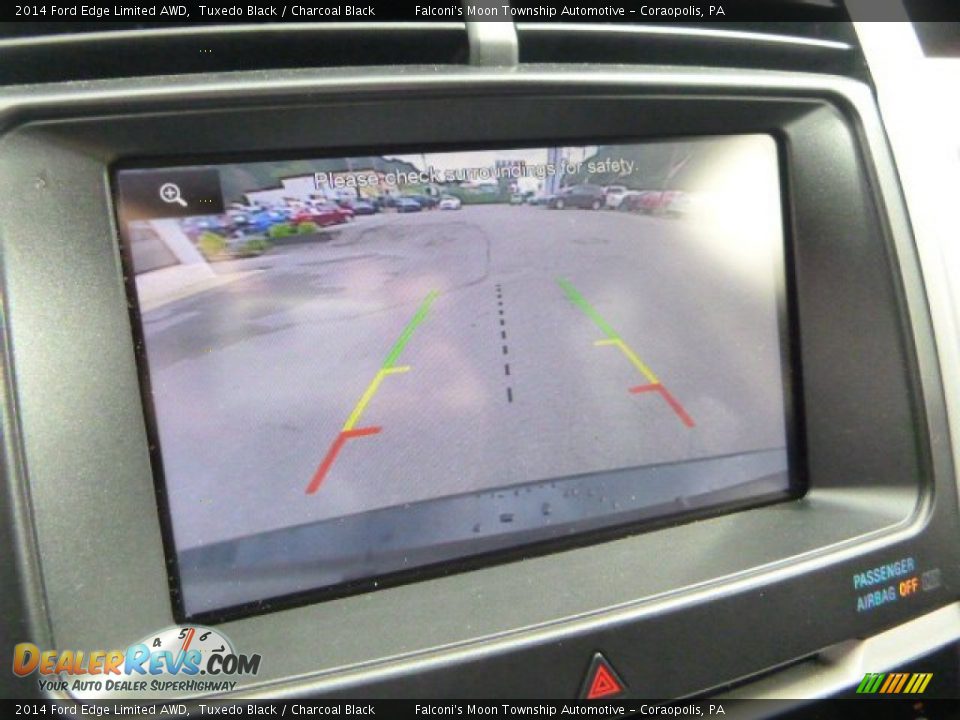 2014 Ford Edge Limited AWD Tuxedo Black / Charcoal Black Photo #25